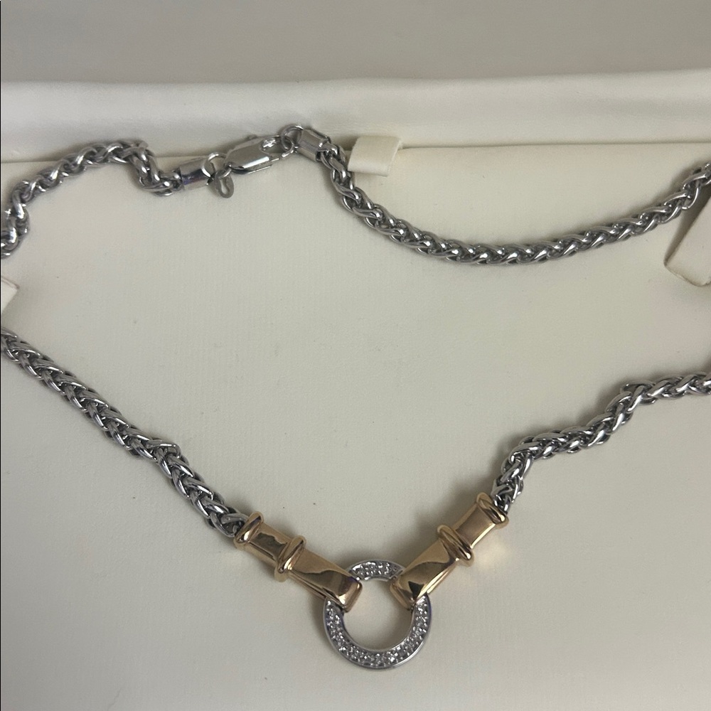 14k Gold and silver Chain Necklace